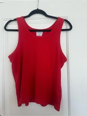 Arizona Jean Company Bright Red Ribbed Tank